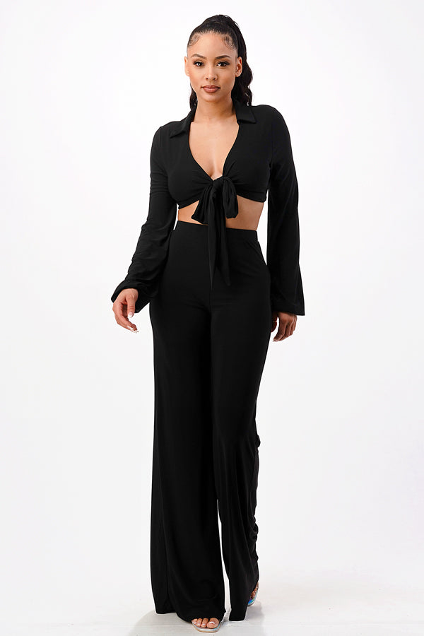 Crop top and pants on sale formal