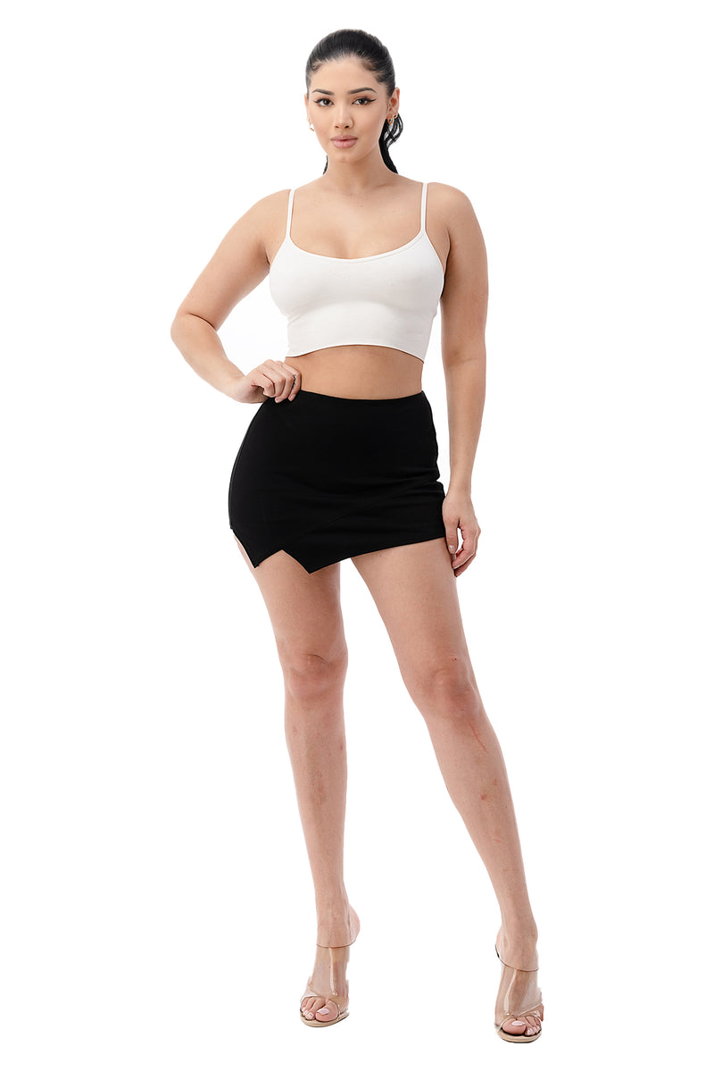 Mini Skort Asymmetrical Shorts