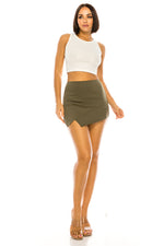 Mini Skort Asymmetrical Shorts