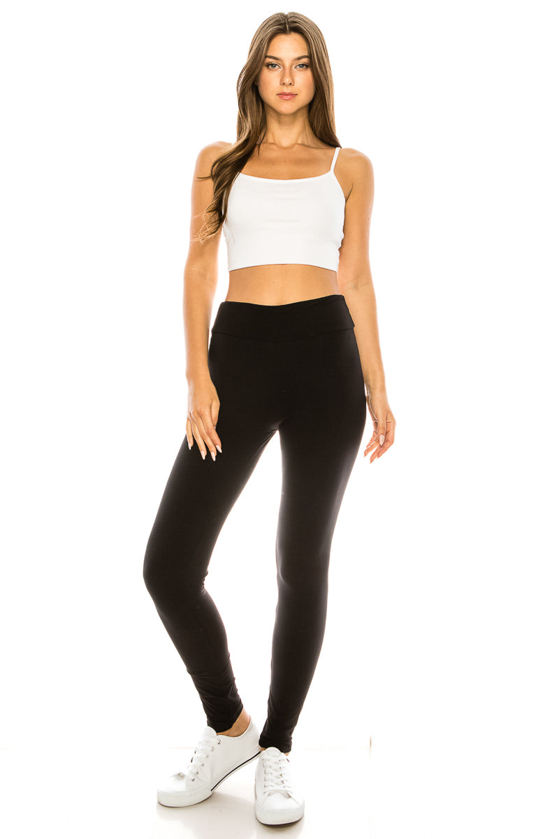 High Waisted Basic Leggings