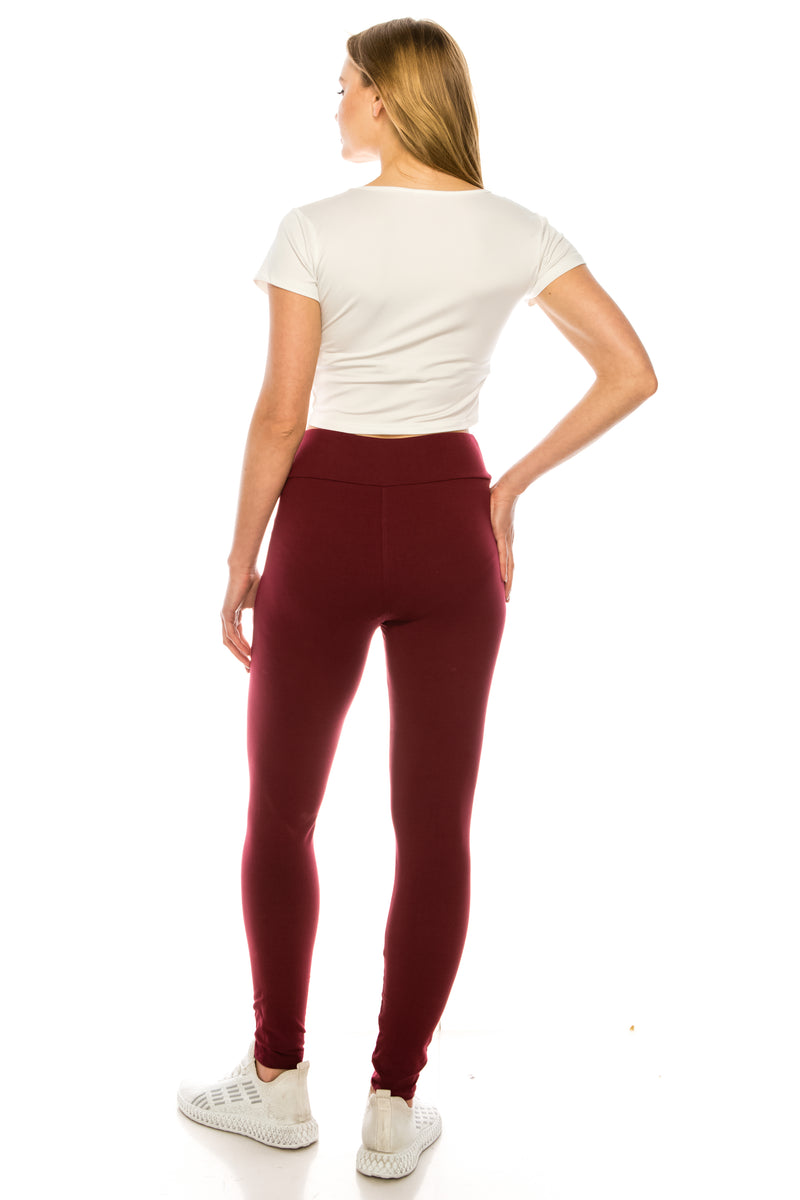 High Waisted Basic Leggings