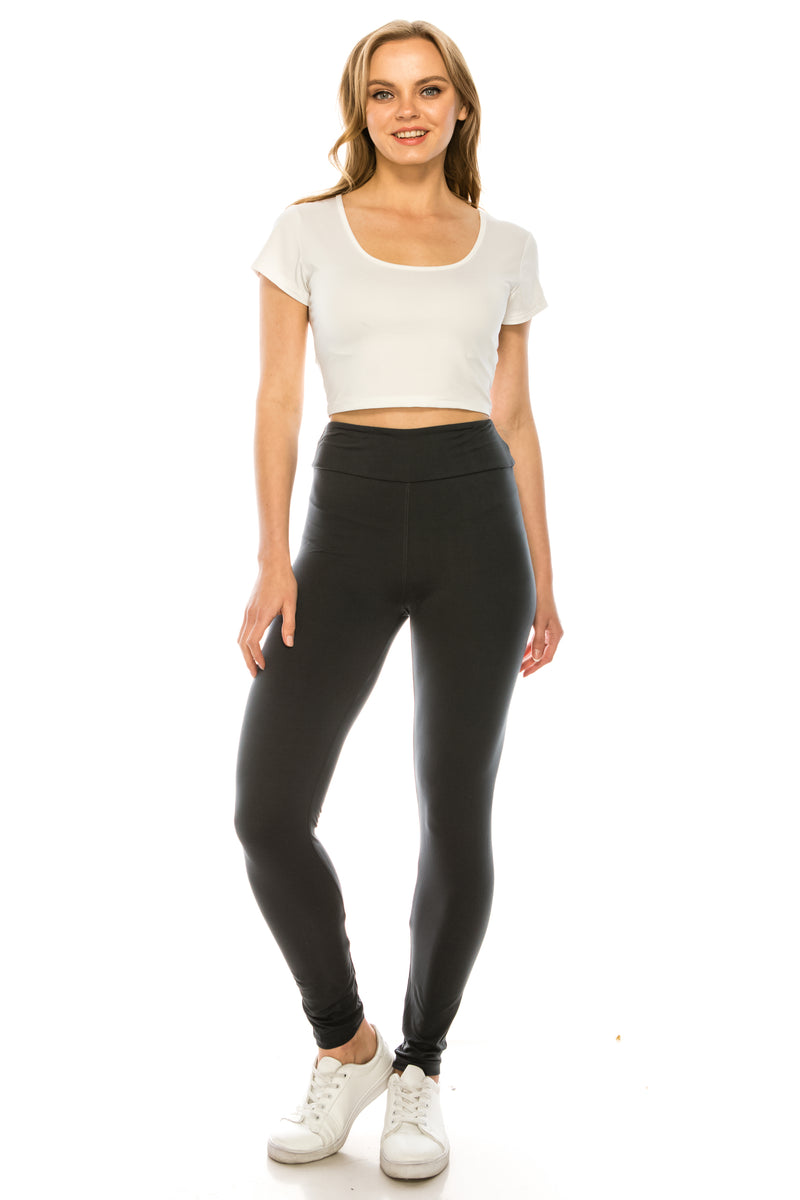 High Waisted Basic Leggings