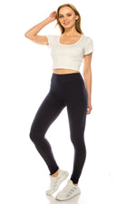 High Waisted Basic Leggings